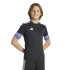 Camiseta de Futebol adidas Squa25 Jsy Y Infantil Preto / Rafmor / Seliso