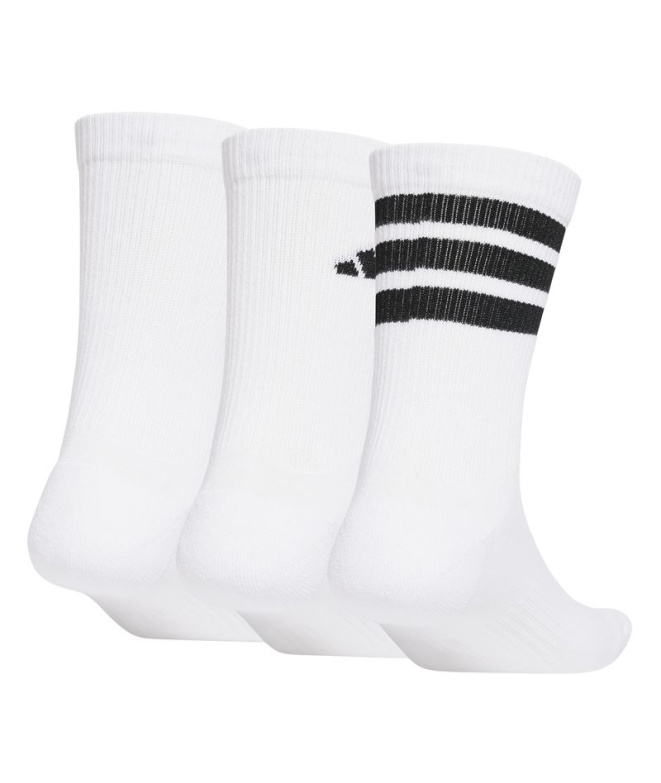 Meias adidas Logo Pack 3Pp Infantil Branco/Preto