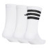 Meias adidas Logo Pack 3Pp Infantil Branco/Preto
