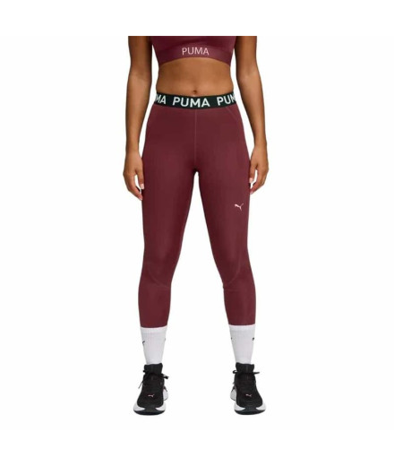 Malhas de Fitness Puma W Strong Tigh Mulher Granate