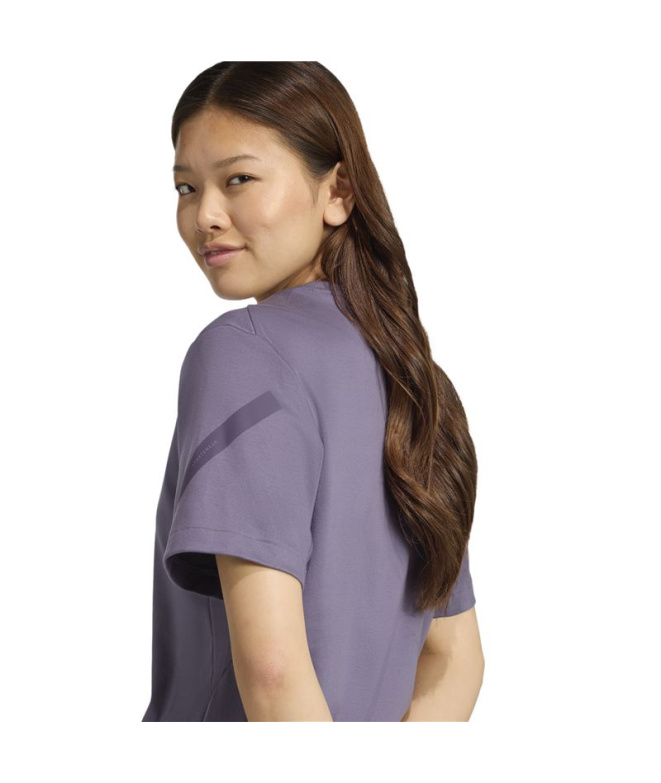 Camiseta adidas Z.N.E. Tee Mulher Violeta