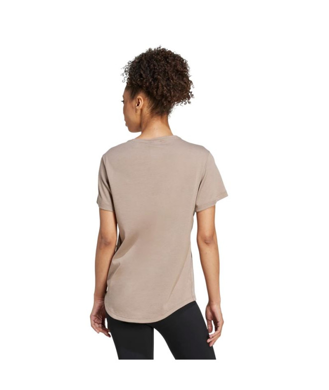 Camiseta de Fitness adidas Motion Es Mulher Marrom