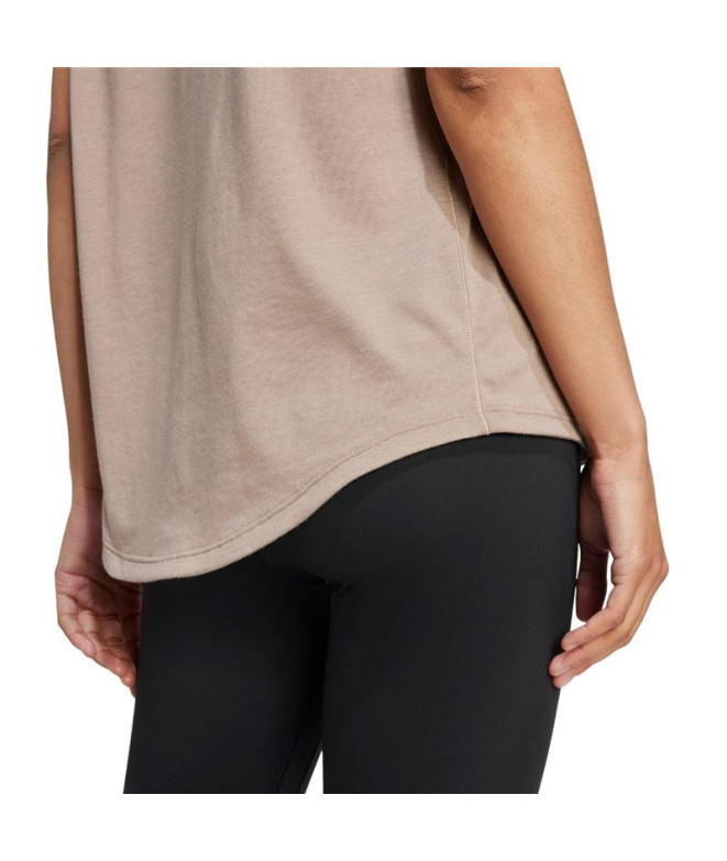 Camiseta de Fitness adidas Motion Es Mulher Marrom
