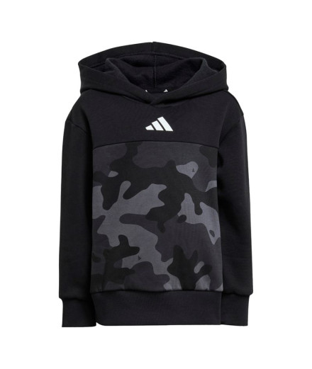 Conjunto adidas Lk Camo Fl Set Infantil Negro/Blanco