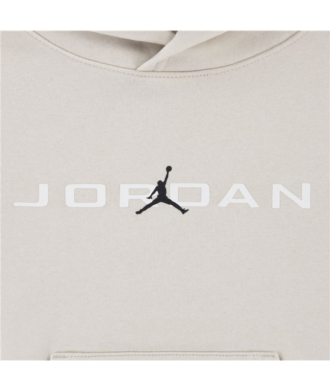 Conjunto Jordan Mj Stretch Hbr Flc Set Menino Bege