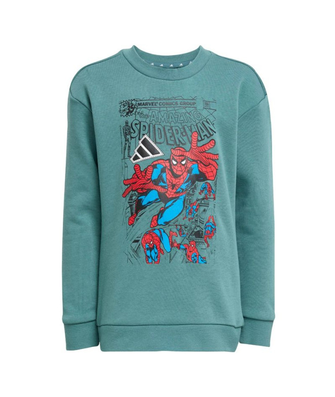 Conjunto adidas Lk Mrvl Sm Jog Infantil Azul