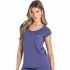 T-shirt de Fitness Ditchil T-Shirt Ease Femme Bleu