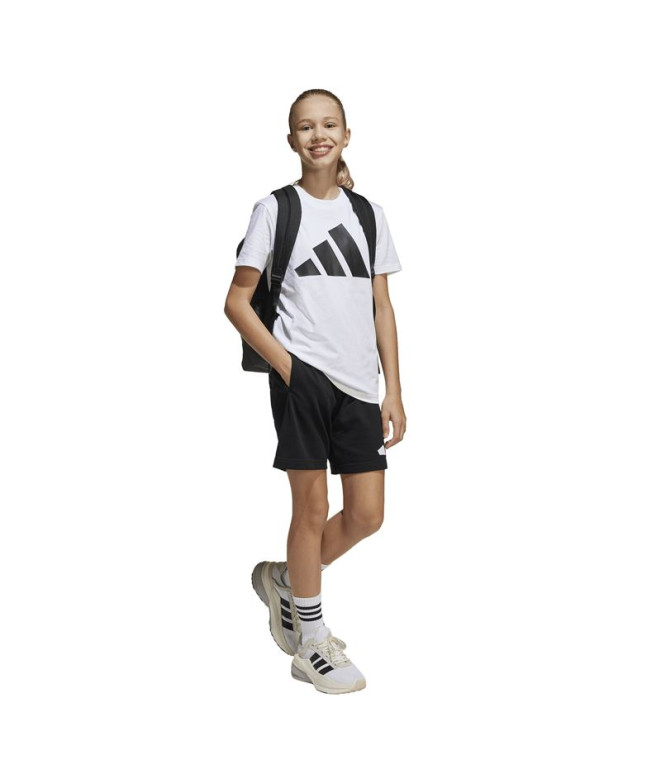 Conjunto adidas Bl T-Set Infantil Branco/Preto