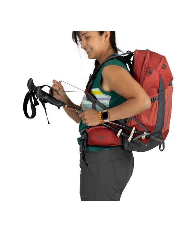 Mochila Osprey Tempest 22 Preto Carvão Cinza