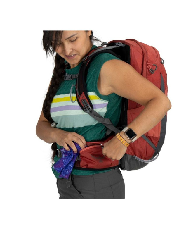 Mochila Osprey Tempest 22 Preto Carvão Cinza