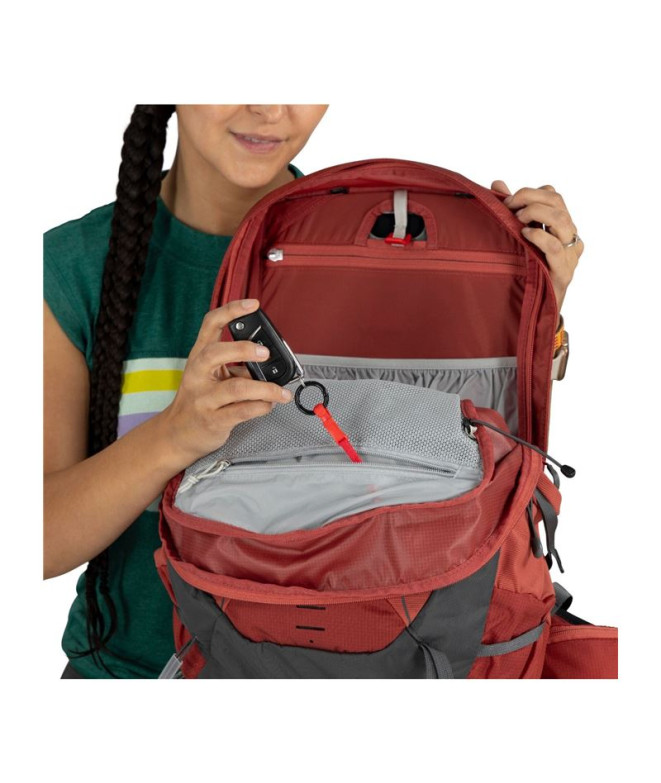 Mochila Osprey Tempest 22 Preto Carvão Cinza