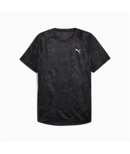 Camiseta de Running Puma M Run Velocity Aop Preto, Homem Camiseta de Running Puma M Run Velocity Aop Preto, Homem