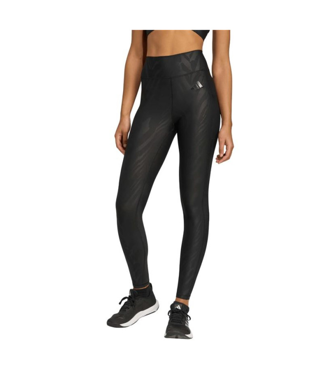 Collants de Fitness adidas Optime Aop Femme Noir