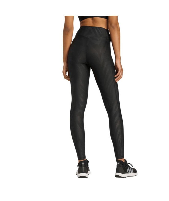 Collants de Fitness adidas Optime Aop Femme Noir