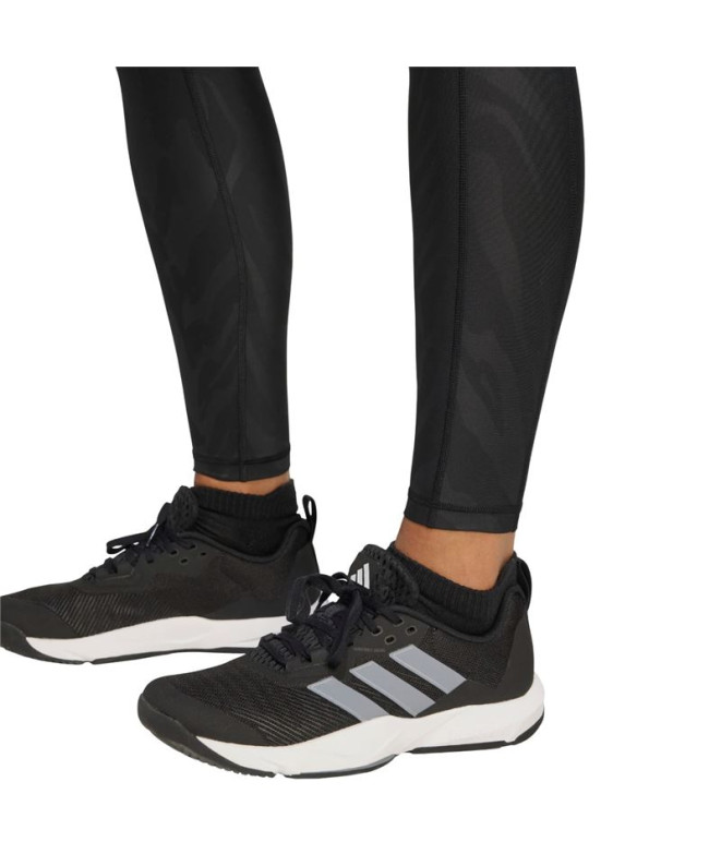Collants de Fitness adidas Optime Aop Femme Noir