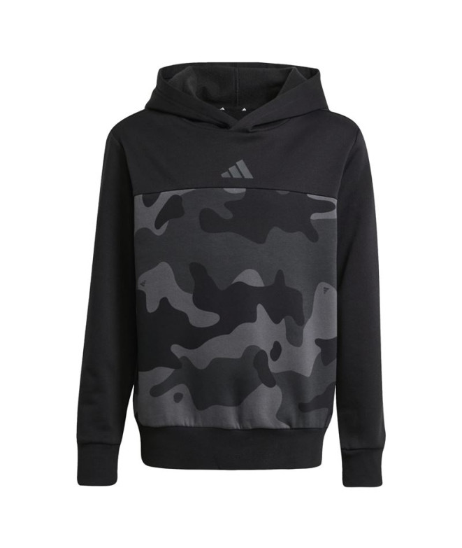 Moletom adidas Camo Fl Hd Infantil Preto/Branco