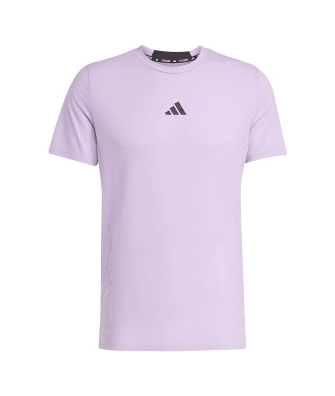 Camiseta de Fitness adidas D4T Tee Homem Lilás