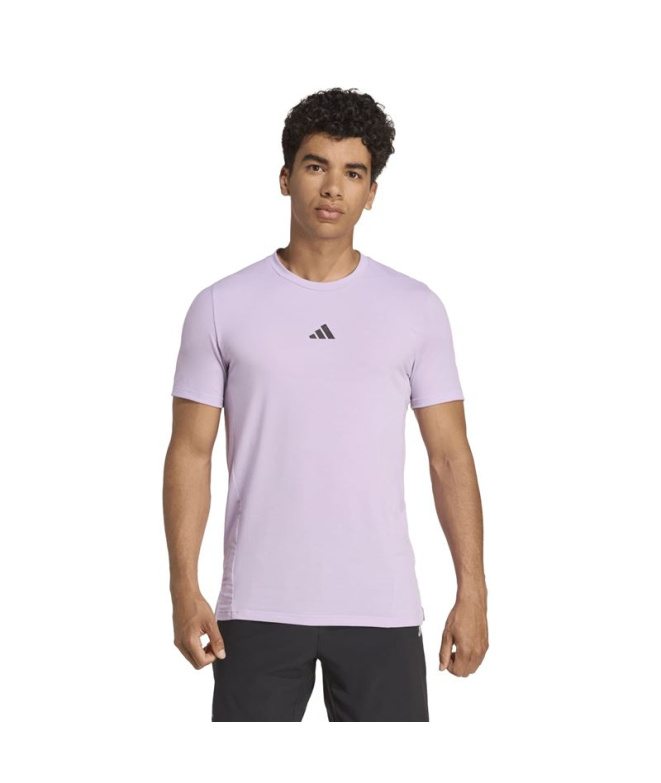 Camiseta de Fitness adidas D4T Tee Homem Lilás