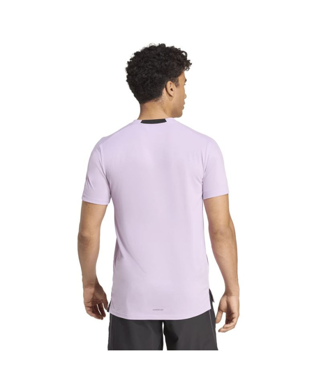 Camiseta de Fitness adidas D4T Tee Homem Lilás