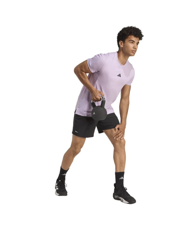 Camiseta de Fitness adidas D4T Tee Homem Lilás
