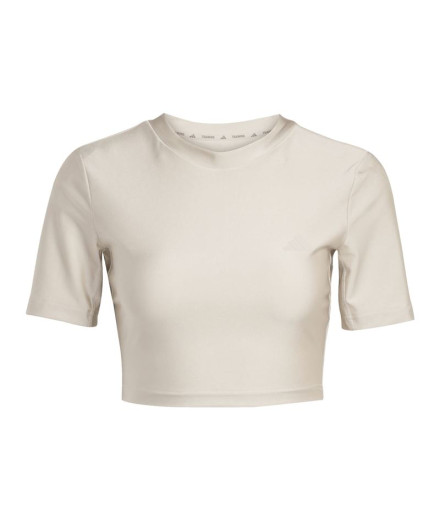Camiseta de Fitness adidas We T-Shirt Shn Mulher Cinza