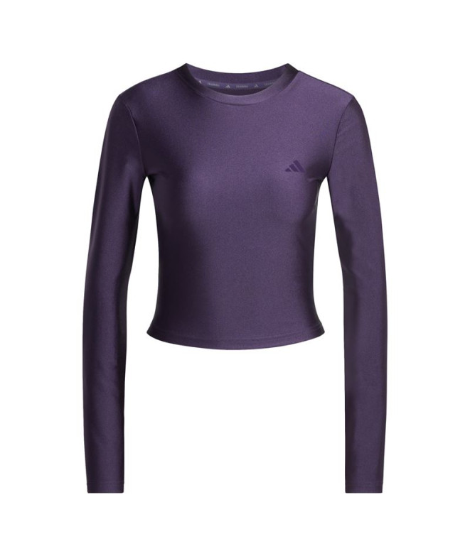Camiseta de Fitness adidas We Ls Shn Mulher Preto