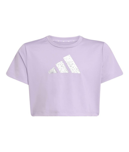 Camiseta de Fitness adidas Jg Tr-Es Gl Tee Menina Lilás