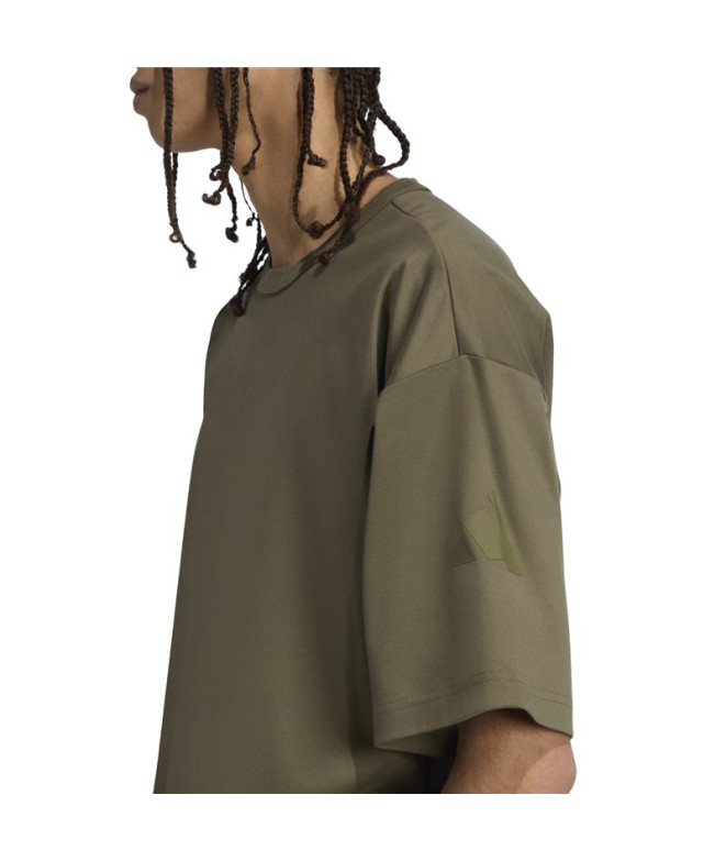 Camiseta adidas SL Homem Verde Escuro