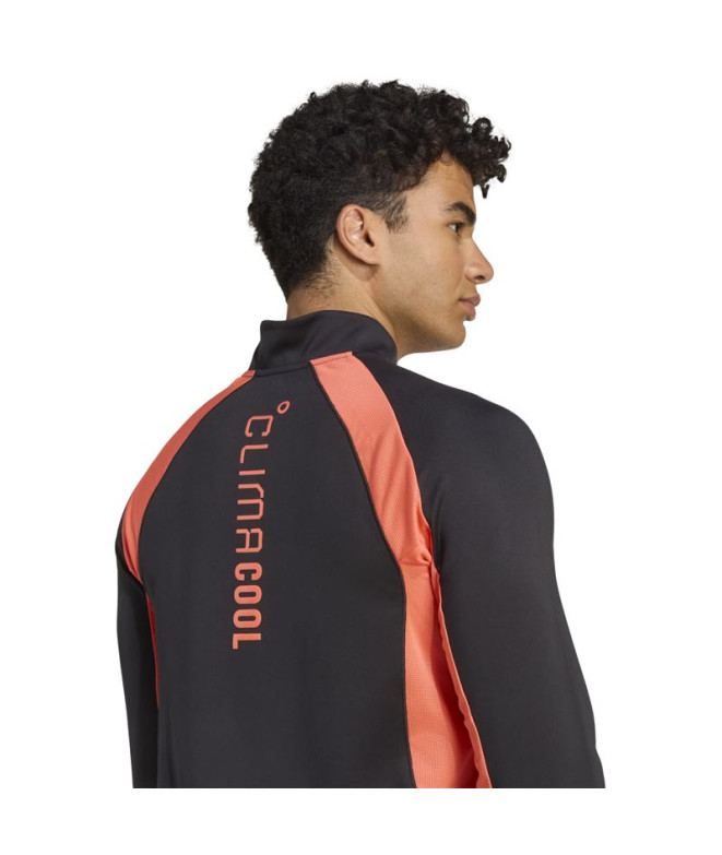 Sweat de Fitness adidas Tech App 1/4 Z Homme Noir
