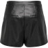 Pantalon Only Onltricia Faux Leather Shorts Otw Noos Femme Noir