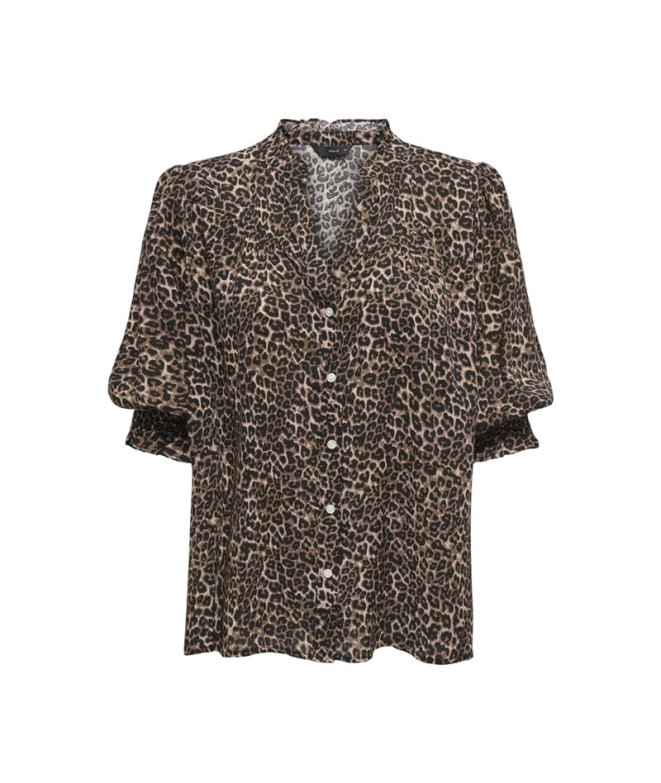 Camisa Only Onlraya 3/4 Noos Silver Mink...