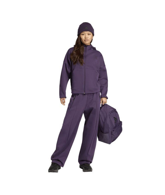 Moletom adidas Z.N.E. Fz Mulher Roxo