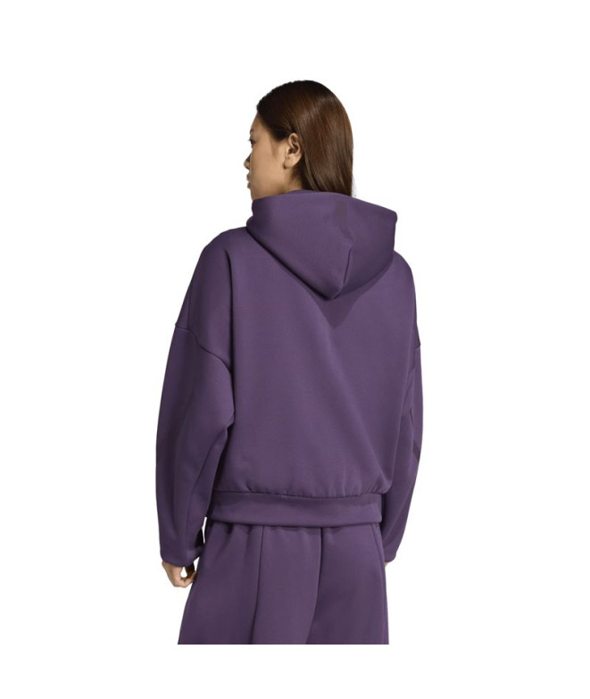 Sudadera adidas Z.N.E. Fz Mujer Morado