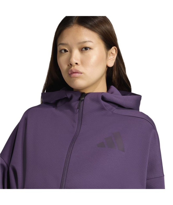 Sweat adidas Z.N.E. Fz Femme Violet