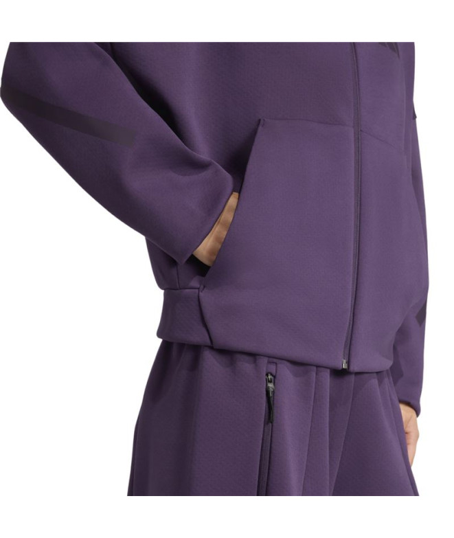 Moletom adidas Z.N.E. Fz Mulher Roxo