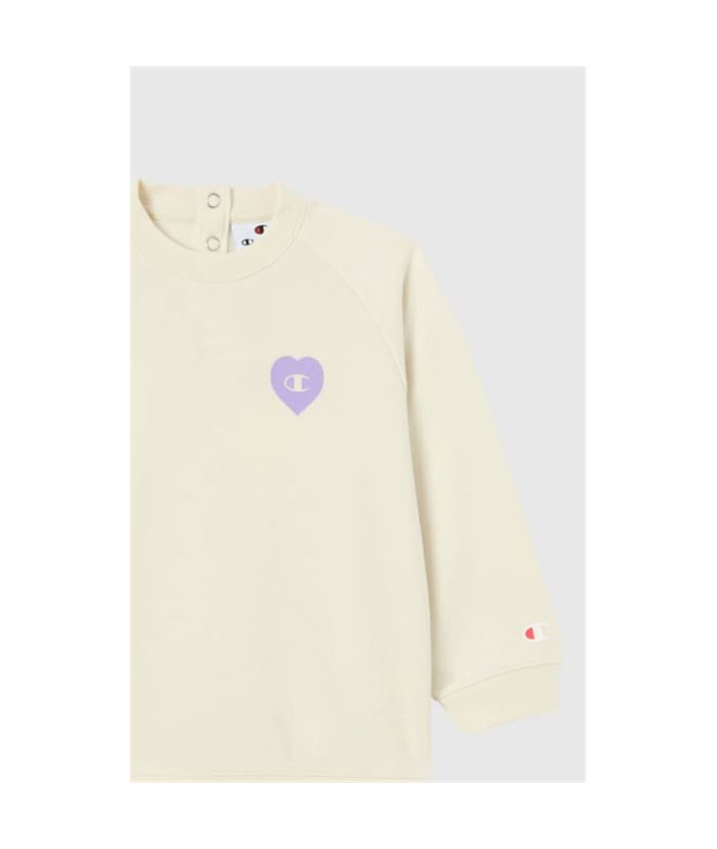 Chándal Champion Sweatsuits Bebés Beige/Morado