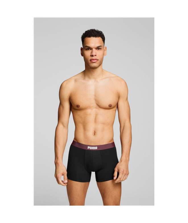 Slip Puma Hommes Boxers à Taille en Maille 2P...