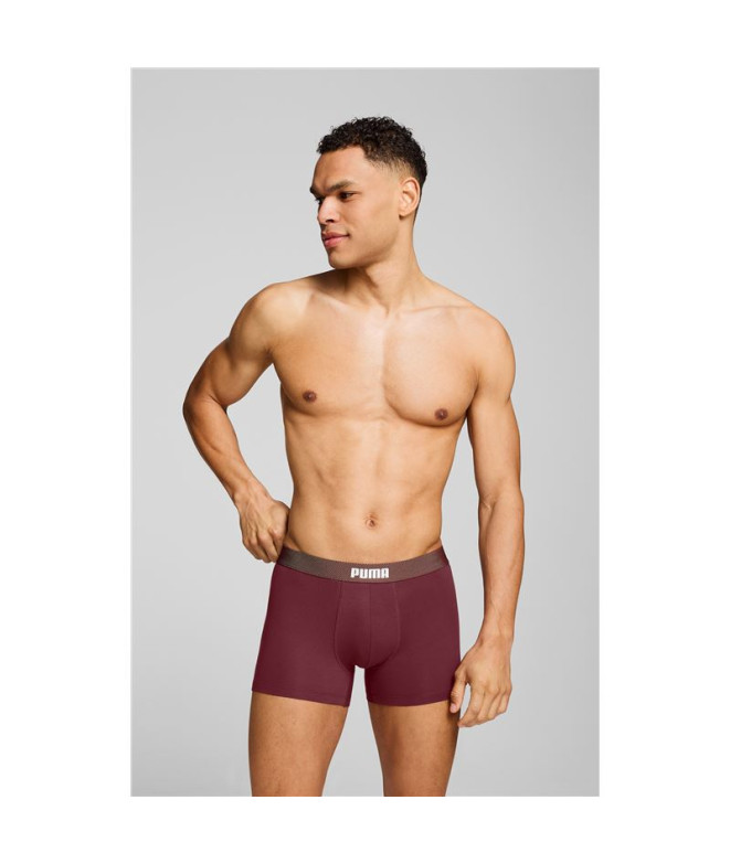 Slip Puma Hommes Boxers à Taille en Maille 2P...
