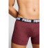 Slip Puma Men Logo Print Boxers 2P Homme Bordeaux