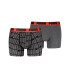 Cuecas Puma Men Logo Print Boxers 2P Homem Preto/Vermelho