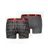 Cuecas Puma Men Logo Print Boxers 2P Homem Preto/Vermelho