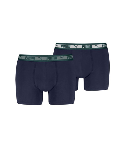 Slip Puma Men Chromatic Waistband Boxers 2P Homme Bleu...