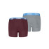 Cuecas Puma Meninos Script Logo Boxers 2P Infantil Granate