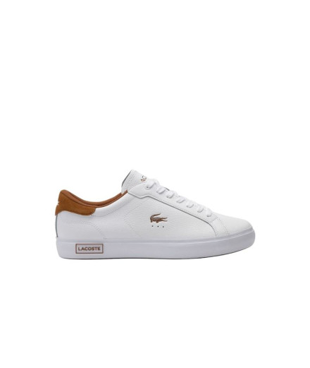 Zapatillas Lacoste Powercourt 225 1 Sma Hombre Blanco/Marrón