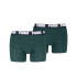 Cuecas Puma Men Logo Print Boxers 2P Homem Verde/Azul Royal