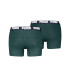 Cuecas Puma Men Logo Print Boxers 2P Homem Verde/Azul Royal