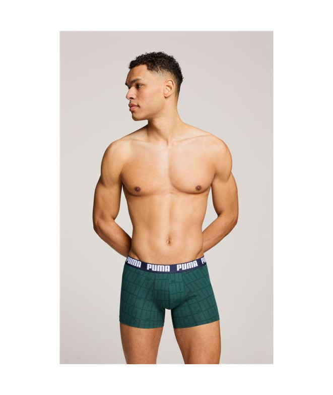 Slip Puma Men Logo Print Boxers 2P Homme...