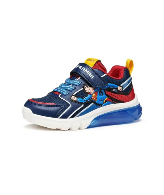 Chaussures Geox Ciberdron Enfant Bleu/Rouge