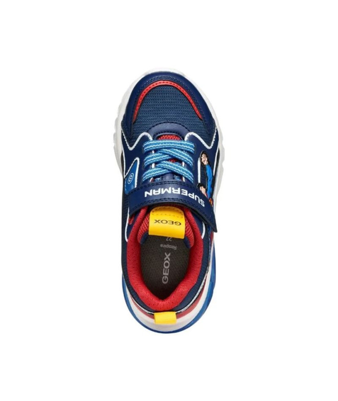 Chaussures Geox Ciberdron Enfant Bleu/Rouge