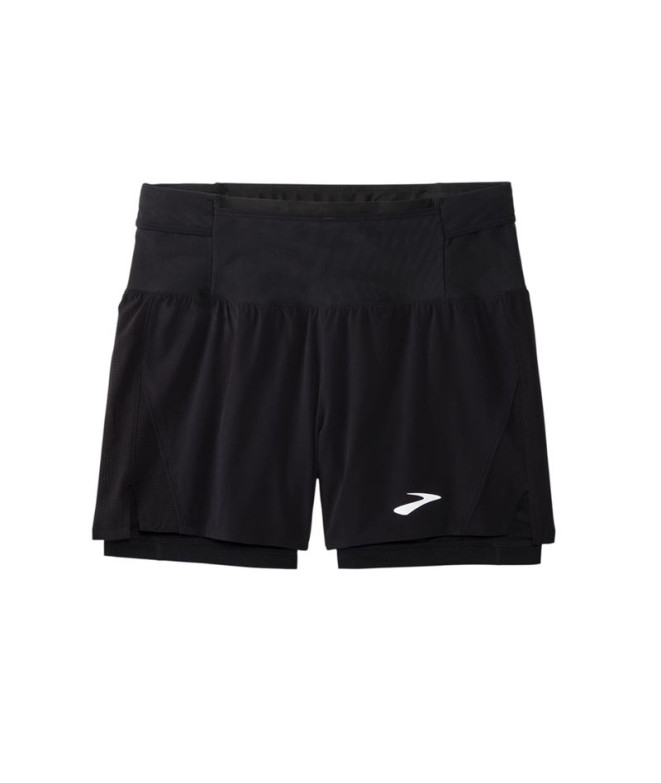 Calça de Running Brooks High Point 5" 2-em-1...